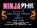 Ninja Gaiden II: The Dark Sword of Chaos